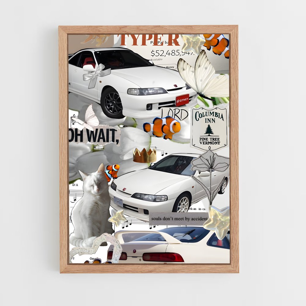 Poster Fleurs et Vitesse – affiche Honda (vue 4)